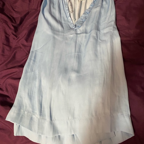 Elegant Ann Taylor boho style Blouse. Blouson sleeves. Button down neck - Picture 5 of 6